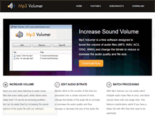 Tablet Screenshot of mp3volumer.com